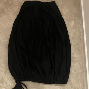 Black Cotton Skirt